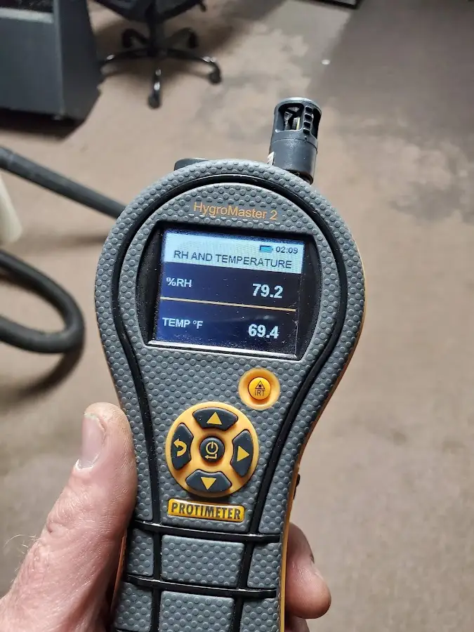 Moisture meter humidity assessment for Fire & Smoke Damage Restoration in Tomball