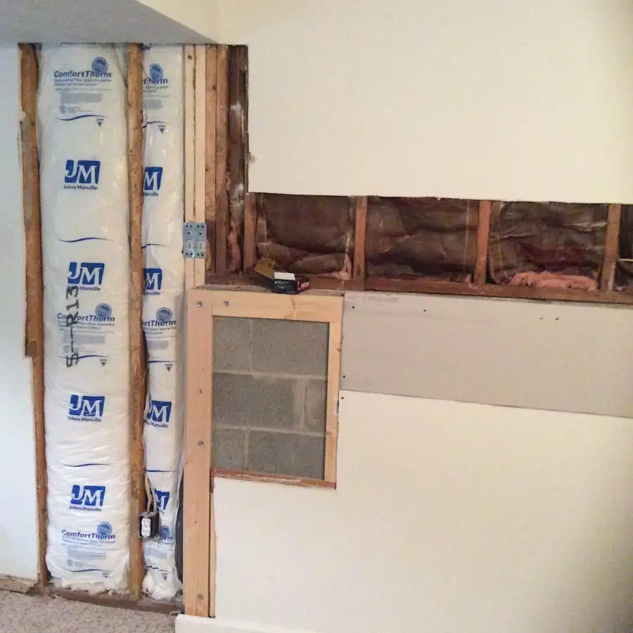 Wall insulation replacement during Odor Removal & Deodorization in Tomball